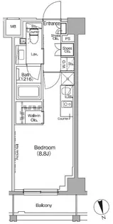 ザ・パークハビオ高円寺レジデンス【5階】の間取り