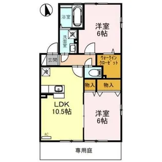 リビングタウン赤祖父【1階】の間取り