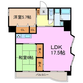 サンコート赤池【4階】の間取り