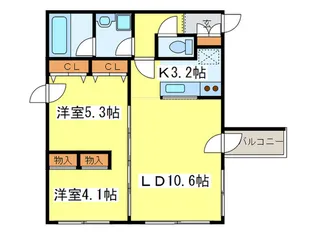 Pure stage Maruyama【2階】の間取り