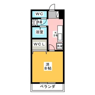 コンフォート小鴨【1階】の間取り