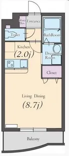 神奈川県茅ヶ崎市松林2【マンション】の間取り