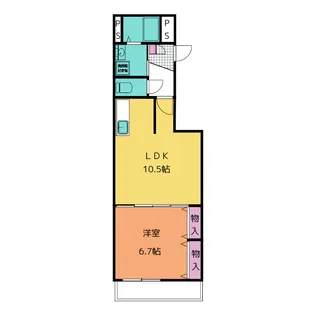 メルベーユ池下【4階】の間取り