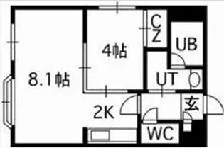 ラッフィナート【2階】の間取り