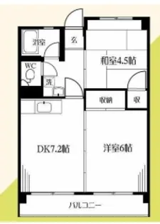 ネイヴィーフィールド井土ヶ谷【4階】の間取り