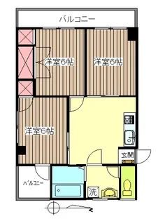 アレイコート久野【1階】の間取り
