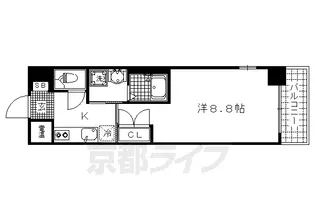 ECO-VILLAGE上賀茂【1階】の間取り