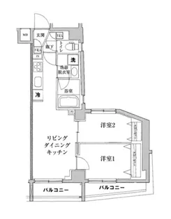 ティモーネ プレミアム東十条【2階】の間取り