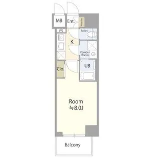 エスリード栄 THE PARK【7階】の間取り