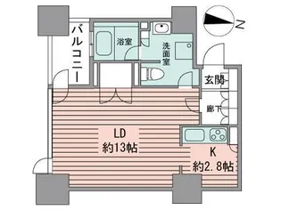 プライムメゾン鴨々川【5階】の間取り