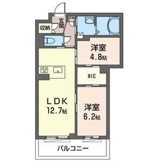 トレスオーベン【2階】の間取り