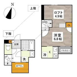 ADC日赤通り南【2階】の間取り