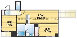 大阪府大阪市西区南堀江3【マンション】の間取り