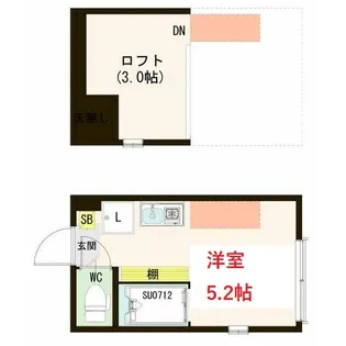 東京都大田区西六郷1【アパート】の間取り