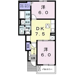 グランシャリオIII【1階】の間取り