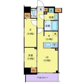 メイクスWアート横浜関内【5階】の間取り