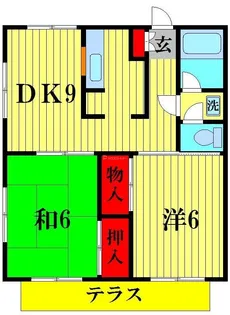 エコーハイツ【1階】の間取り