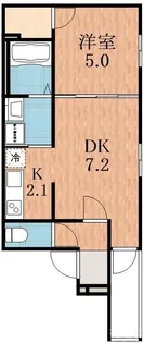 大阪府大阪市東住吉区田辺5【アパート】の間取り