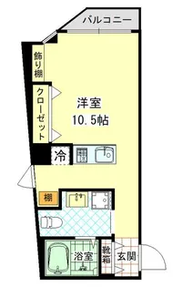 フラワーシティINブラボン【5階】の間取り