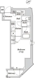 クレセント虎ノ門新橋【9階】の間取り