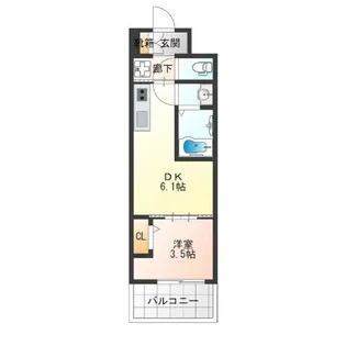 Dimora難波【5階】の間取り