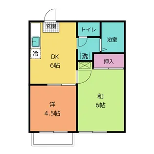エステート山手【2階】の間取り