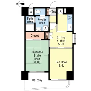 プロシード十条【5階】の間取り
