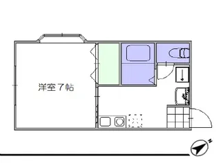 コーポヤチヨ2【1階】の間取り