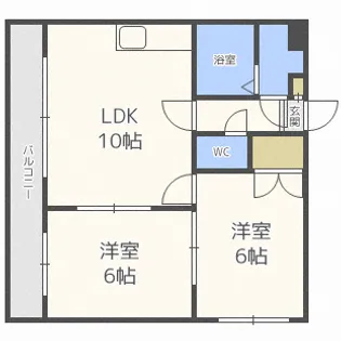 プログレスシティ菊水【4階】の間取り