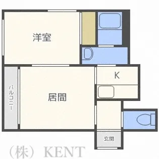 グラン・プラス山の手【4階】の間取り