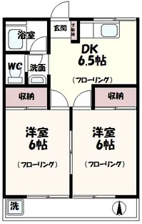 中原コーポ【1階】の間取り