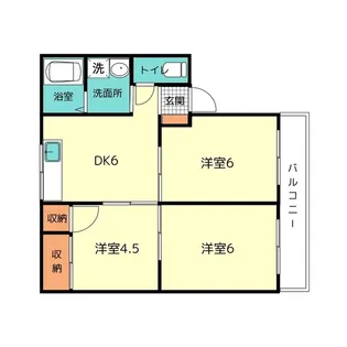 シルクパレスはぎはら【2階】の間取り