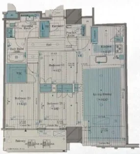 ブランズタワー豊洲【39階】の間取り