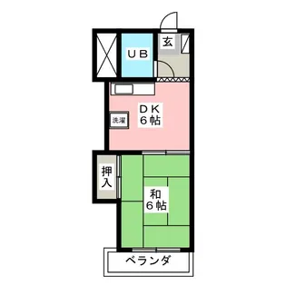 緑園第2サンコーポ【3階】の間取り