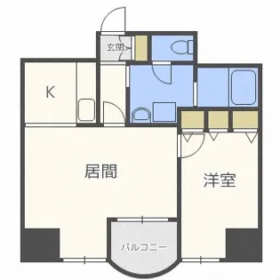 ロイヤルコート33【2階】の間取り
