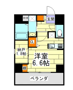 ONLYONE梅田北【7階】の間取り