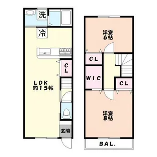 Kコート八潮【1階】の間取り
