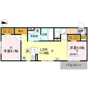 萩II【1階】の間取り