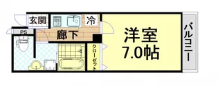 イオ・ネクスト九条【8階】の間取り