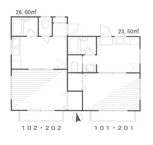 高浜ハイツ【1階】の間取り