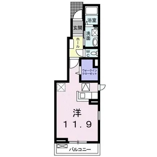 ヌーヴォー・アザーレ【1階】の間取り