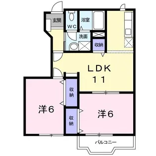 ミラービレI【1階】の間取り