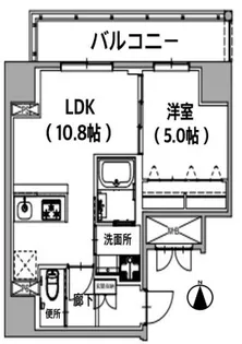 レジデンス王子山田屋【4階】の間取り