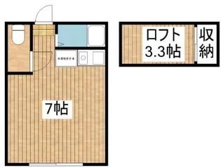 ココパームス【2階】の間取り