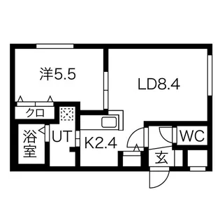 ALPHA中島公園【3階】の間取り