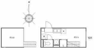 テラス祖師ヶ谷大蔵【1階】の間取り
