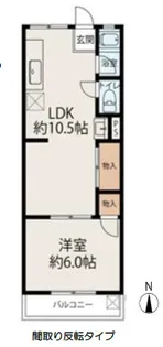 Kハイツ立花北【4階】の間取り