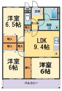 HACHIBUSE鳴尾【1階】の間取り