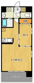 ノーブル広島駅前【10階】の間取り