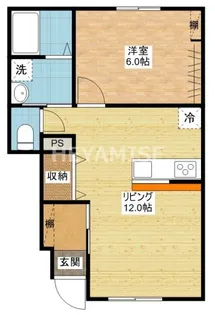 ラ・フィーネAino【1階】の間取り